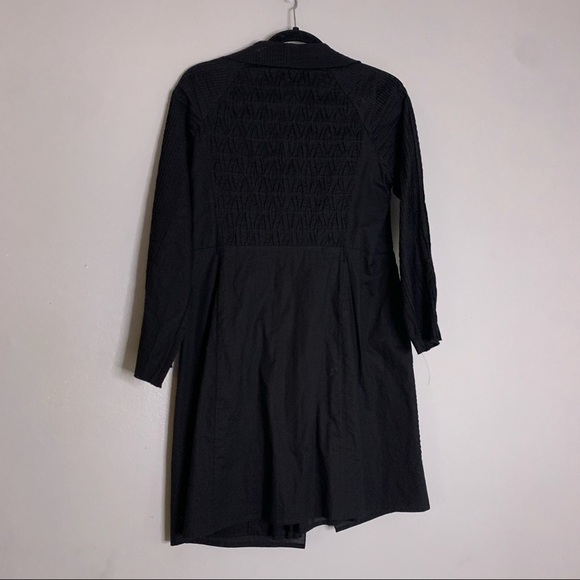 Elie Tahari Black Pleated Textured A line Women’s XS chic Dress Jacket - Picture 4 of 6